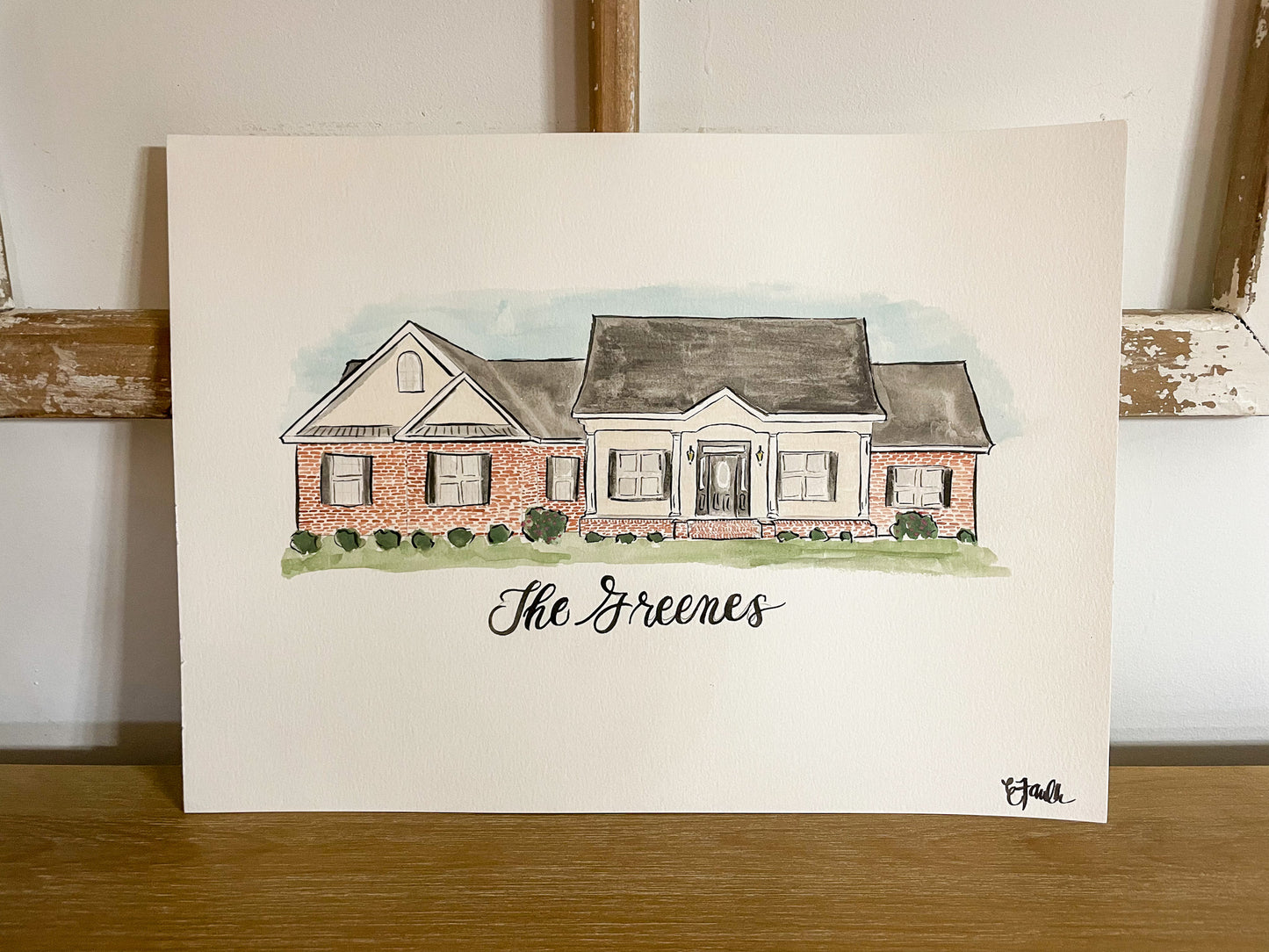 Custom Location Watercolor Art